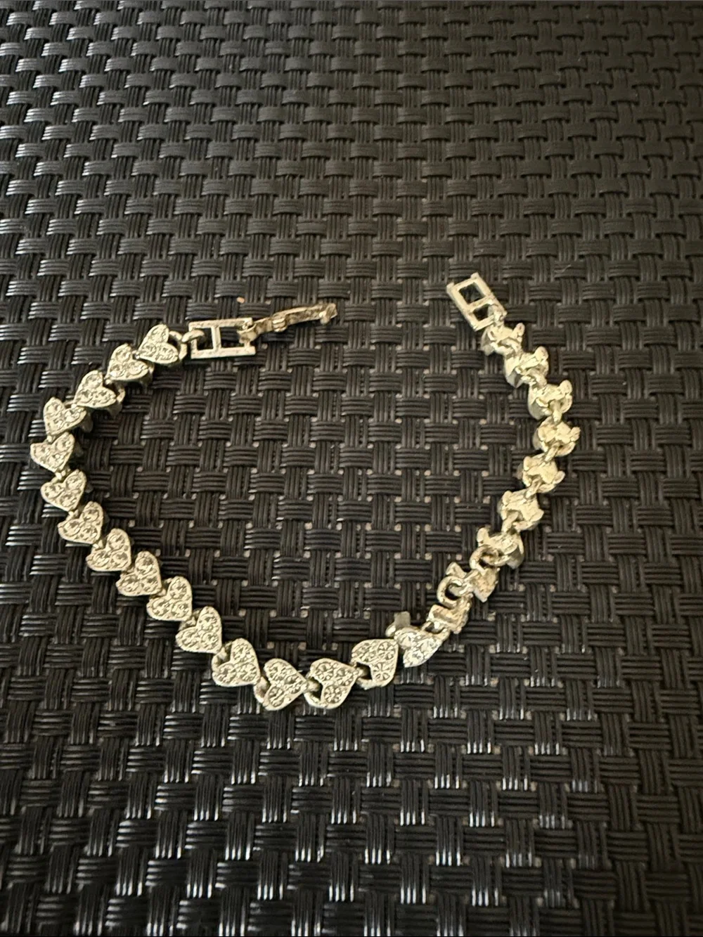 Silver Heart Link Bracelet - Women's Jewelry